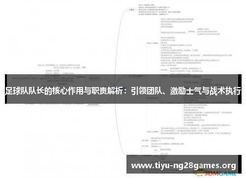 足球队队长的核心作用与职责解析：引领团队、激励士气与战术执行